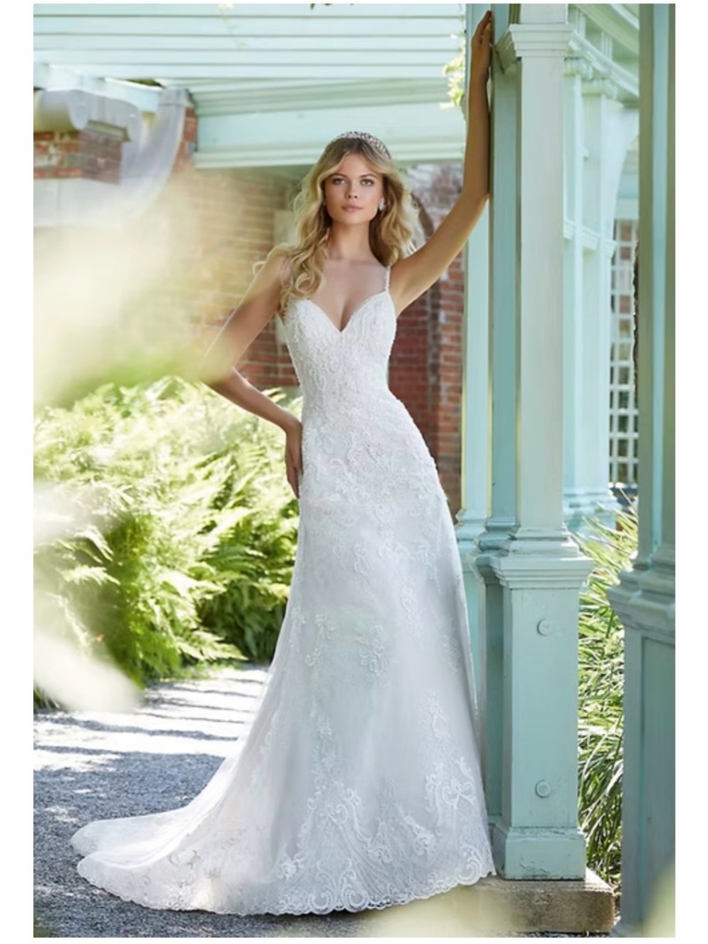 Morilee 2023 Ivory Lace Wedding Dress – Size 12 | Original $1,600